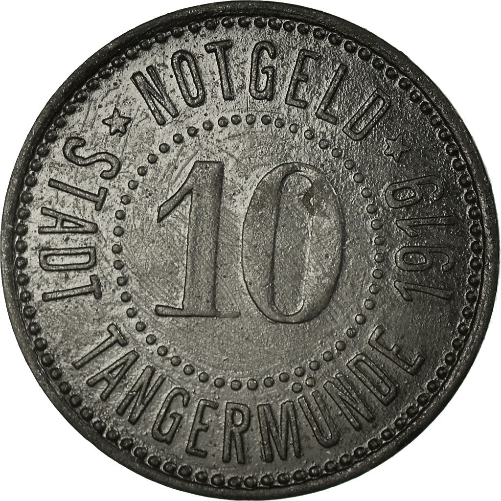 Moeda, Alemanha, Stadt Tangermünde, Notgeld, Tangermünde, 10 Pfennig, 1919