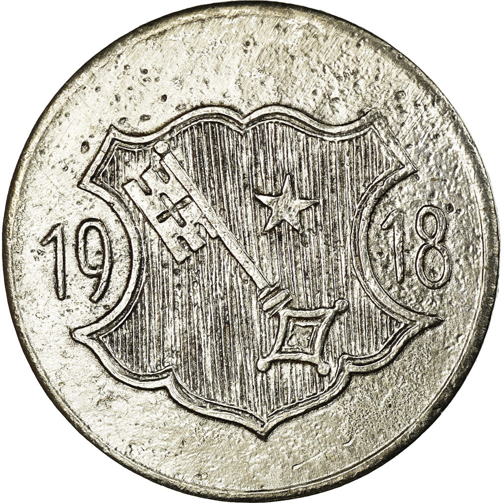 Monnaie, Allemagne, Stadt Worms am Rhein, Worms, 10 Pfennig, 1918, TTB, Iron