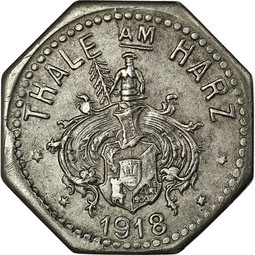 Coin, Germany, Thale am Harz, Weltkriegsgeld, Thale am Harz, 10 Pfennig, 1918