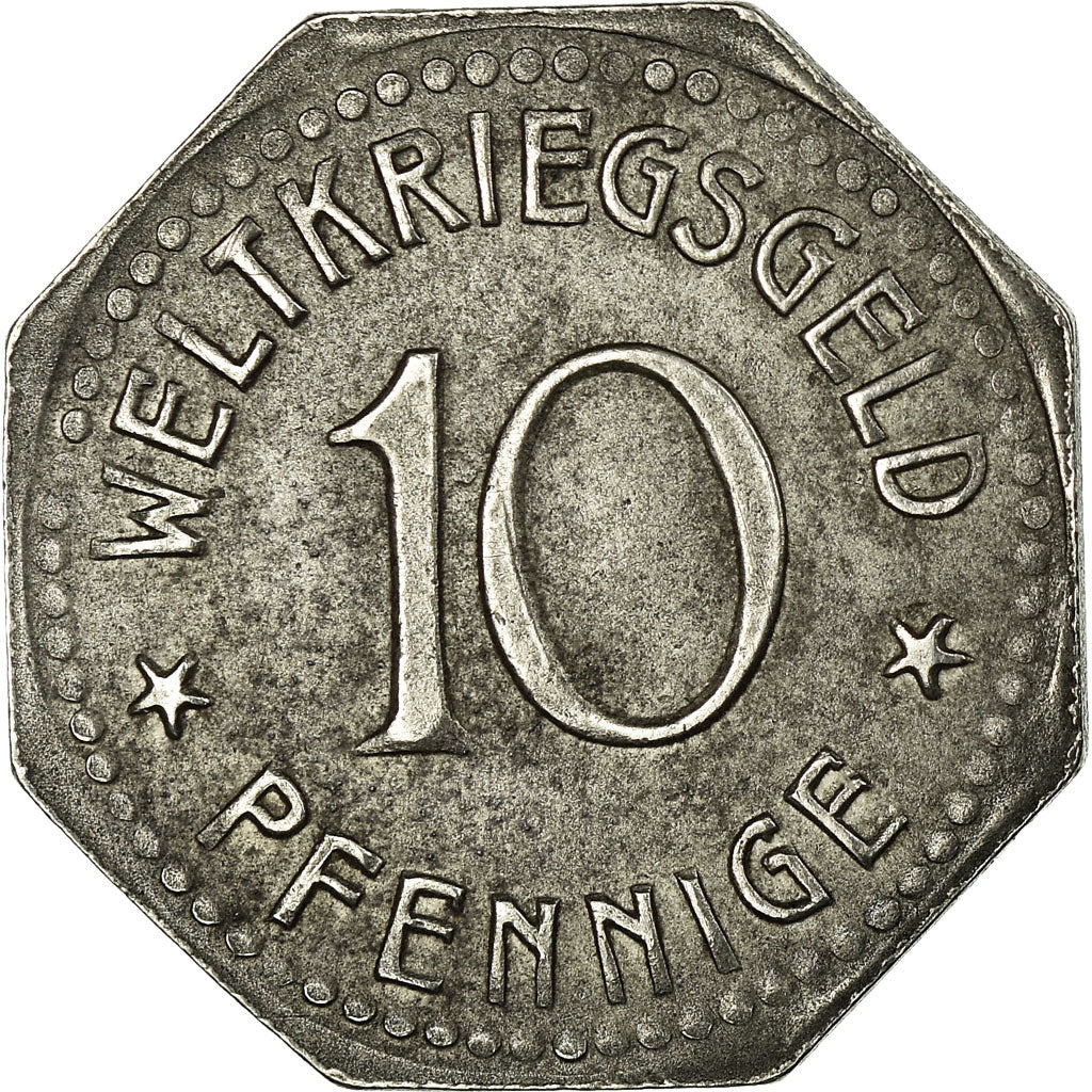 Coin, Germany, Thale am Harz, Weltkriegsgeld, Thale am Harz, 10 Pfennig, 1918