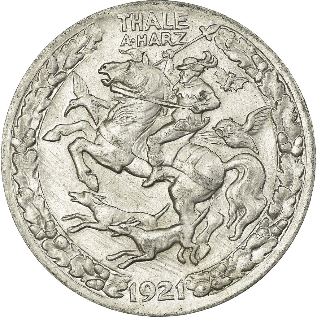 Coin, Germany, Thaler Geld zur Erinnerung an die Stadtwerdung, Thale am Harz, 3