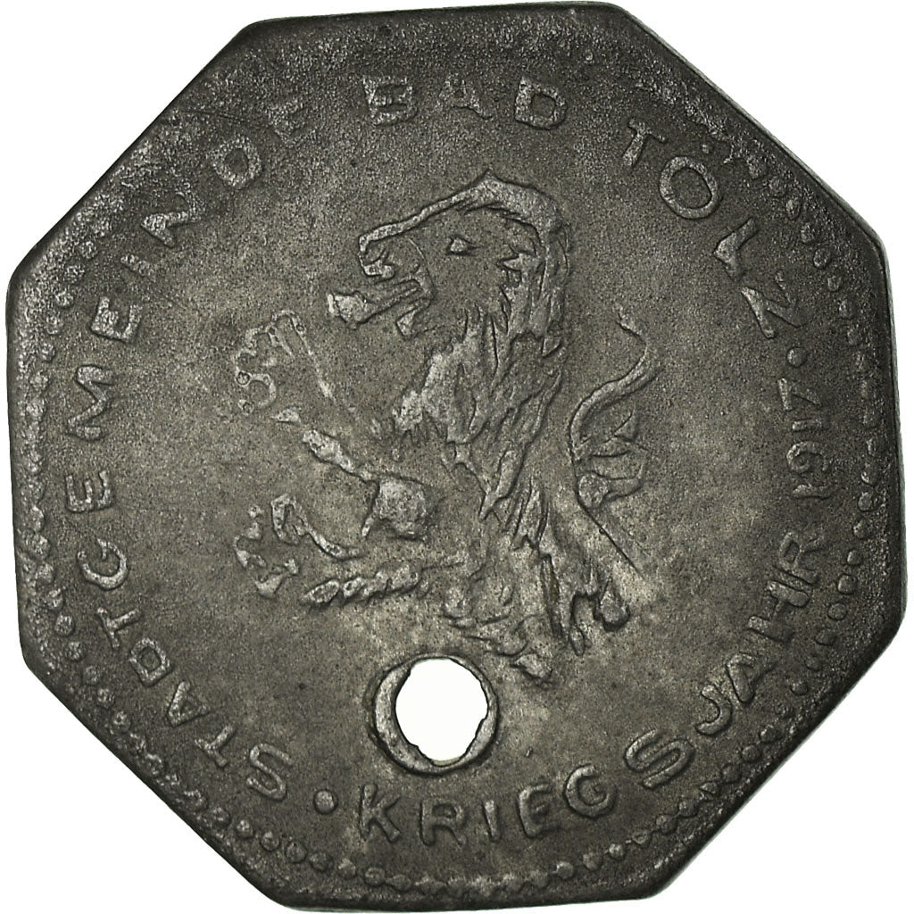 Coin, Germany, Stadtgemeinde Bad Tölz, Bad Tölz, 5 Pfennig, 1917, EF(40-45)