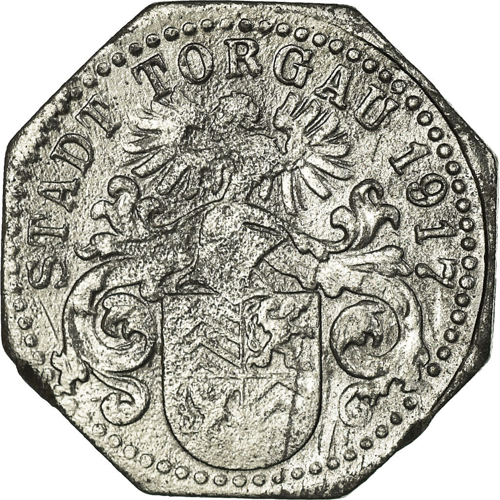 Coin, Germany, Stadt Torgau, Kleingeldersatzmarke, Torgau, 5 Pfennig, 1917