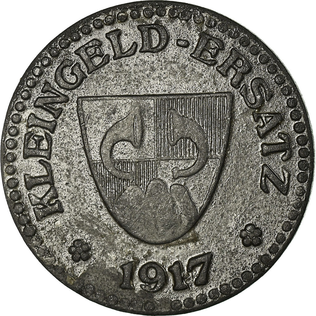 Moneta, Germania, Stadt Triberg, Kleingeld-Ersatz, Triberg, 10 Pfennig, 1917