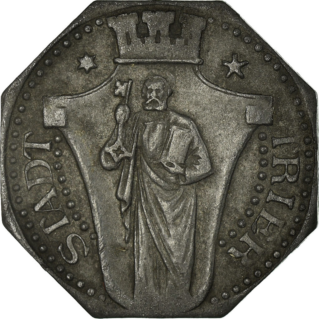 Coin, Germany, Stadt Trier, Kleingeldersatzmarke, Trier, 5 Pfennig, EF(40-45)