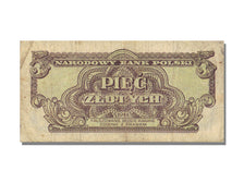Poland, 5 Zlotych, 1944, KM #108, EF(40-45), XM