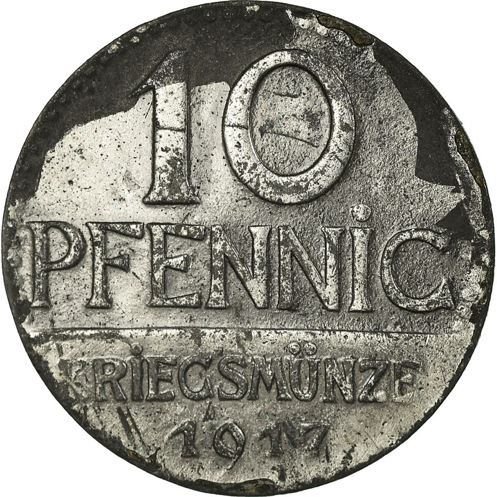 Coin, Germany, Stadtgemeinde Überlingen, Kriegsmünze, Überlingen, 10 Pfennig