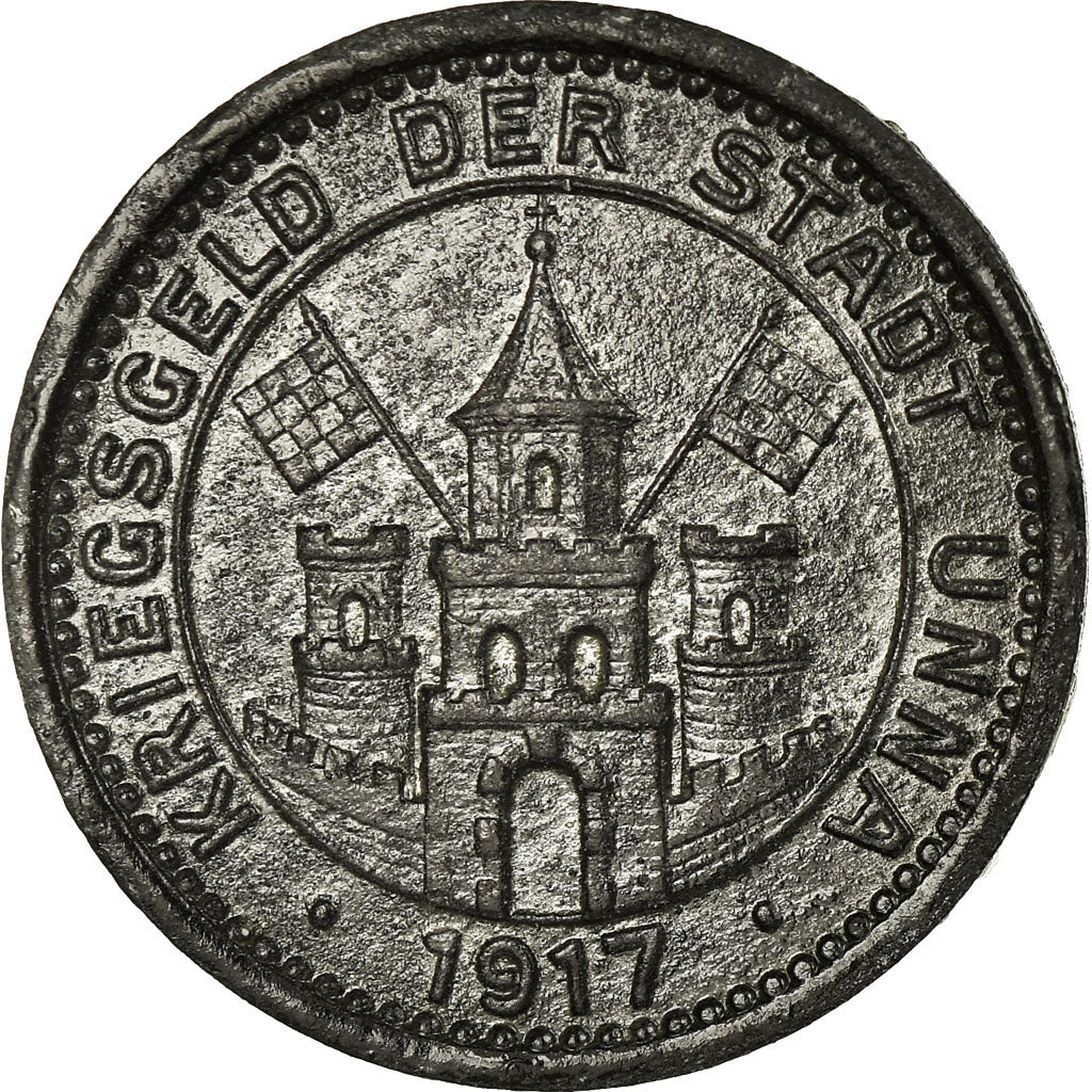 Monnaie, Allemagne, Kriegsgeld der Stadt Unna, Unna, 10 Pfennig, 1917, TTB+
