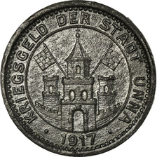 Monnaie, Allemagne, Kriegsgeld der Stadt Unna, Unna, 10 Pfennig, 1917, TTB+