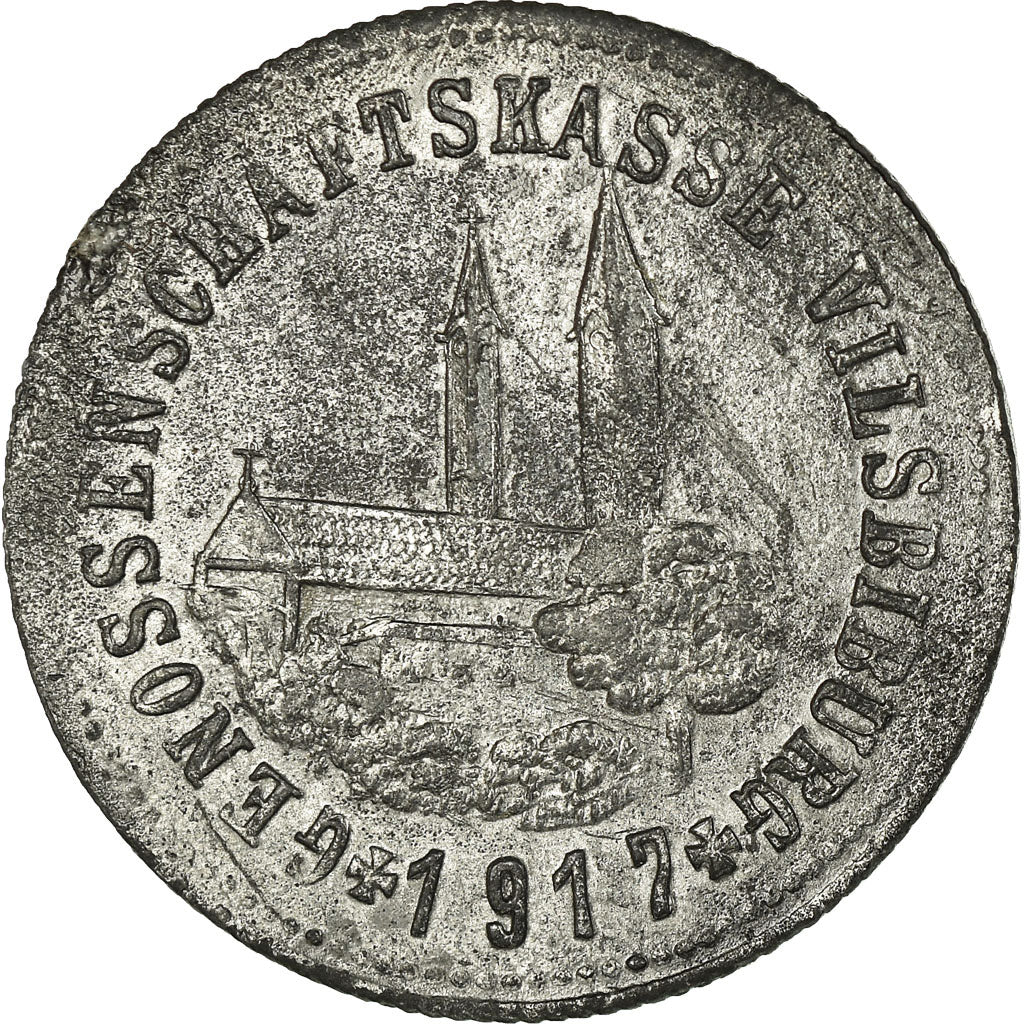 Coin, Germany, Genossenschaftskasse Vilsbiburg, Vilsbiburg, 15 Pfennig, 1917