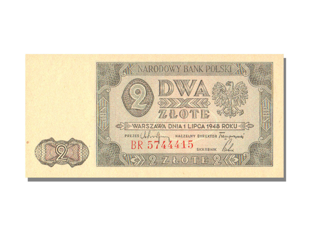 Poland, 2 Zlote, 1948, KM #134, 1948-07-01, UNC(65-70), BR