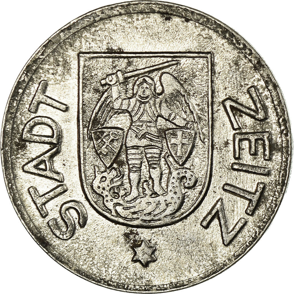Moneta, Germania, Stadt Zeitz, Ersatzgeld, Wyk, 10 Pfennig, 1920, BB+, Ferro