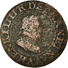 Munten, Frankrijk, Henri IV, Double Tournois, 1606, Paris, ZG+, Koper, CGKL:222