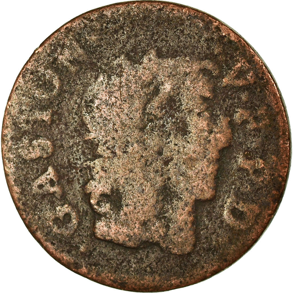 Monnaie, France, DOMBES, Gaston d'Orléans, Denier Tournois, 1650, Trévoux, B+