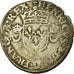Moeda, França, Henri II, Douzain aux croissants, 1552, Paris, VF(20-25)