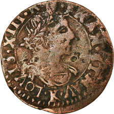 Coin, France, Louis XIII, Double Tournois, 1640, Bordeaux, VF(20-25), Copper