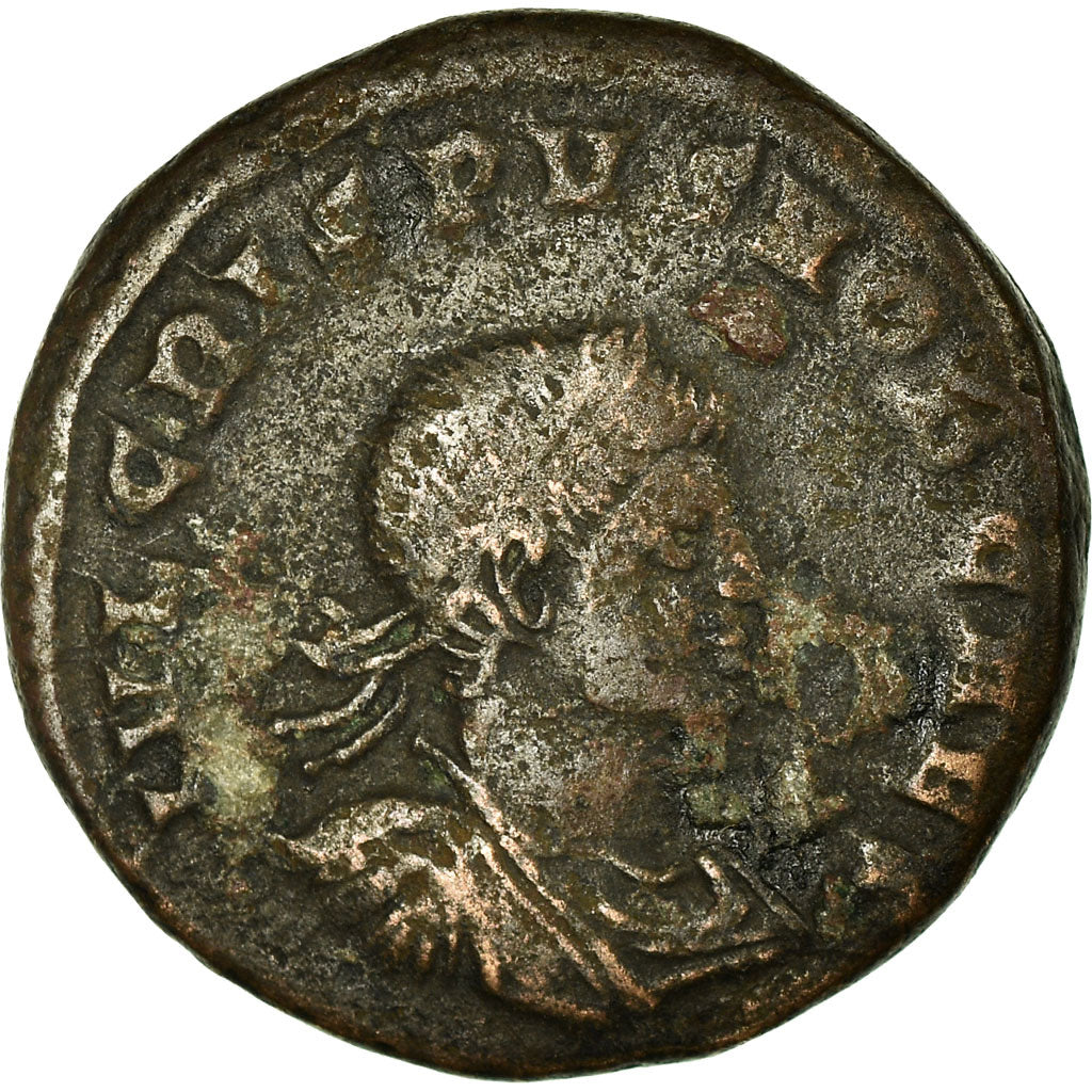 Coin, Crispus, Follis, 317-318, Ticinum, VF(30-35), Bronze, RIC:76