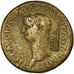 Münze, Claudius, Dupondius, 42-43, Rome, Countermark, S+, Bronze, RIC:110