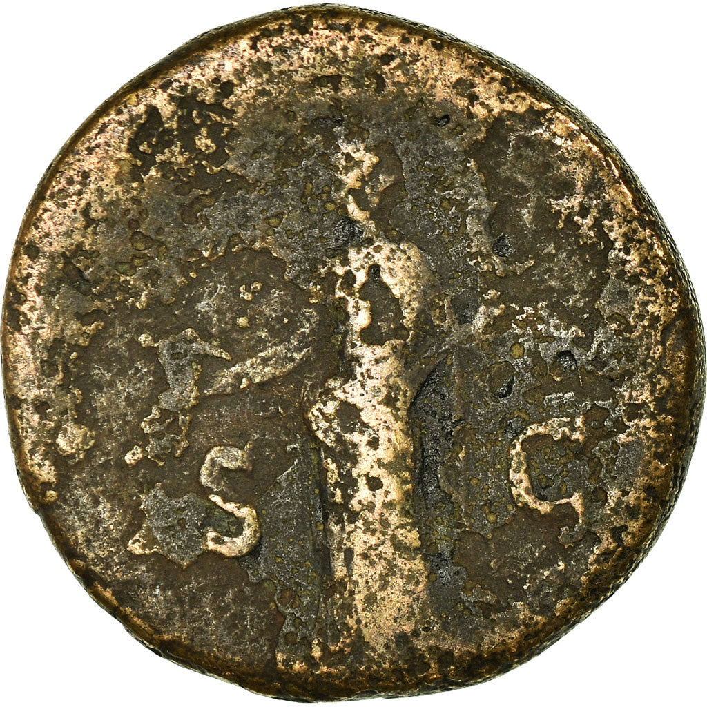 Coin, Hadrian, Sestertius, 117-138, Rome, F(12-15), Bronze