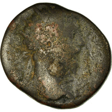 Monnaie, Marc Aurèle, Dupondius, 161-180, Rome, B+, Bronze