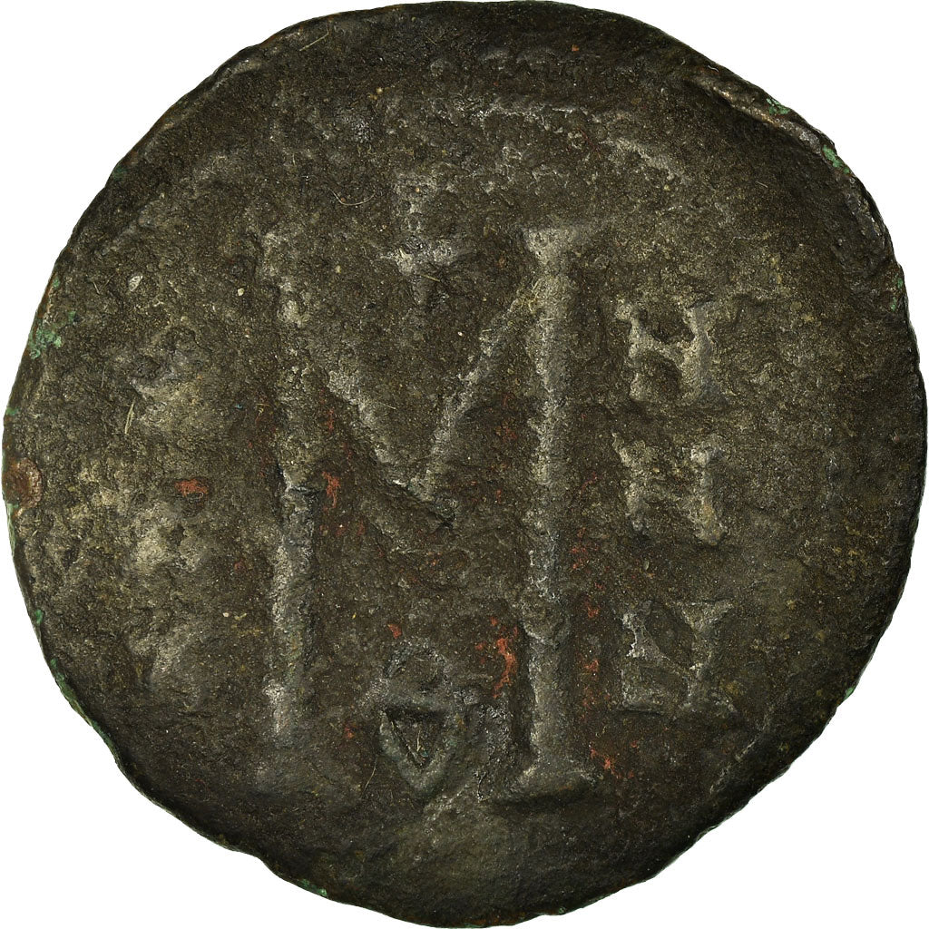 Moneta, Michael II, Follis, 821-829, Constantinople, MB+, Rame, Sear:1642
