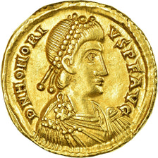 Coin, Honorius, Solidus, 402-408, Ravenna, AU(55-58), Gold, RIC:1287