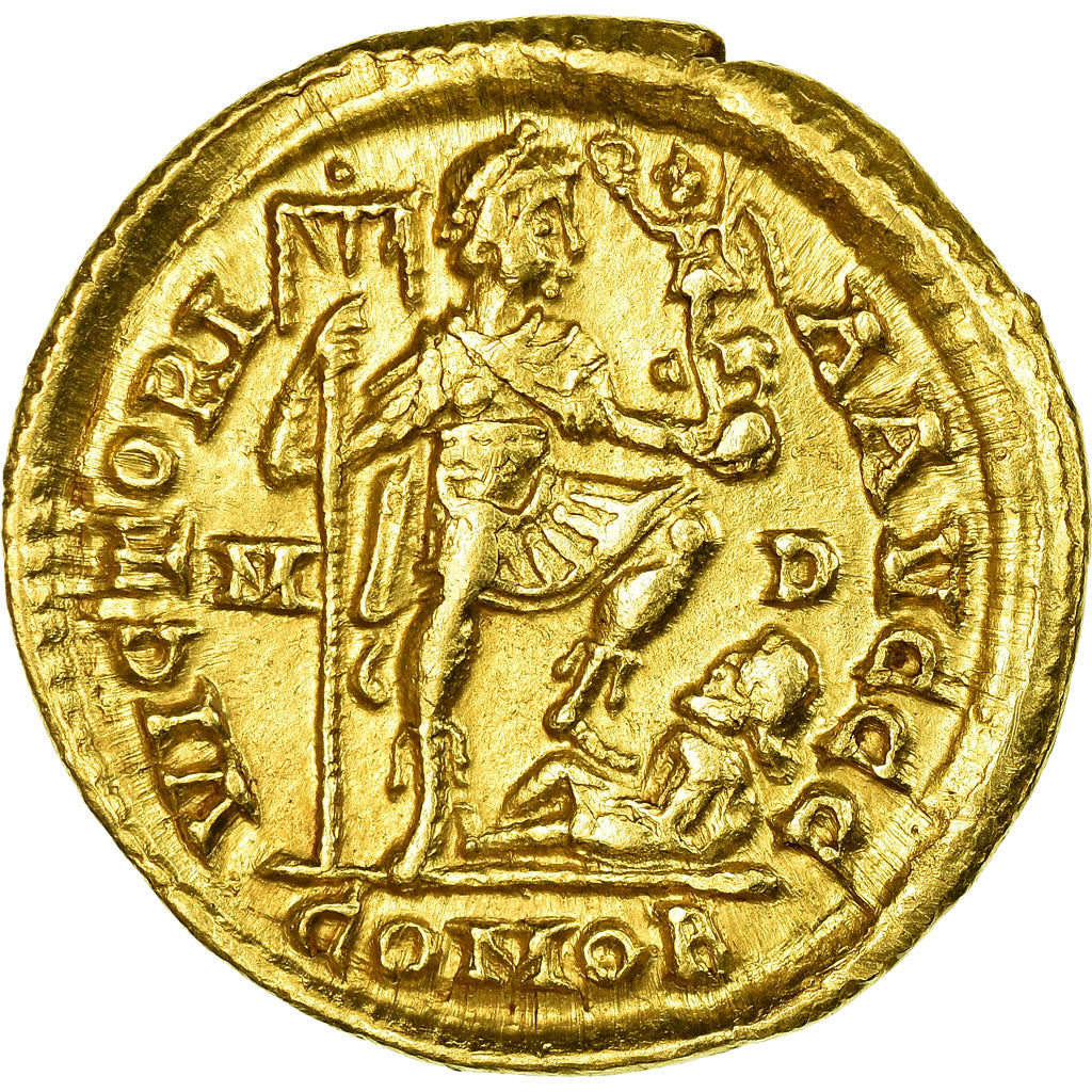 Coin, Arcadius, Solidus, 397-402, Milan, MS(60-62), Gold, RIC:1205
