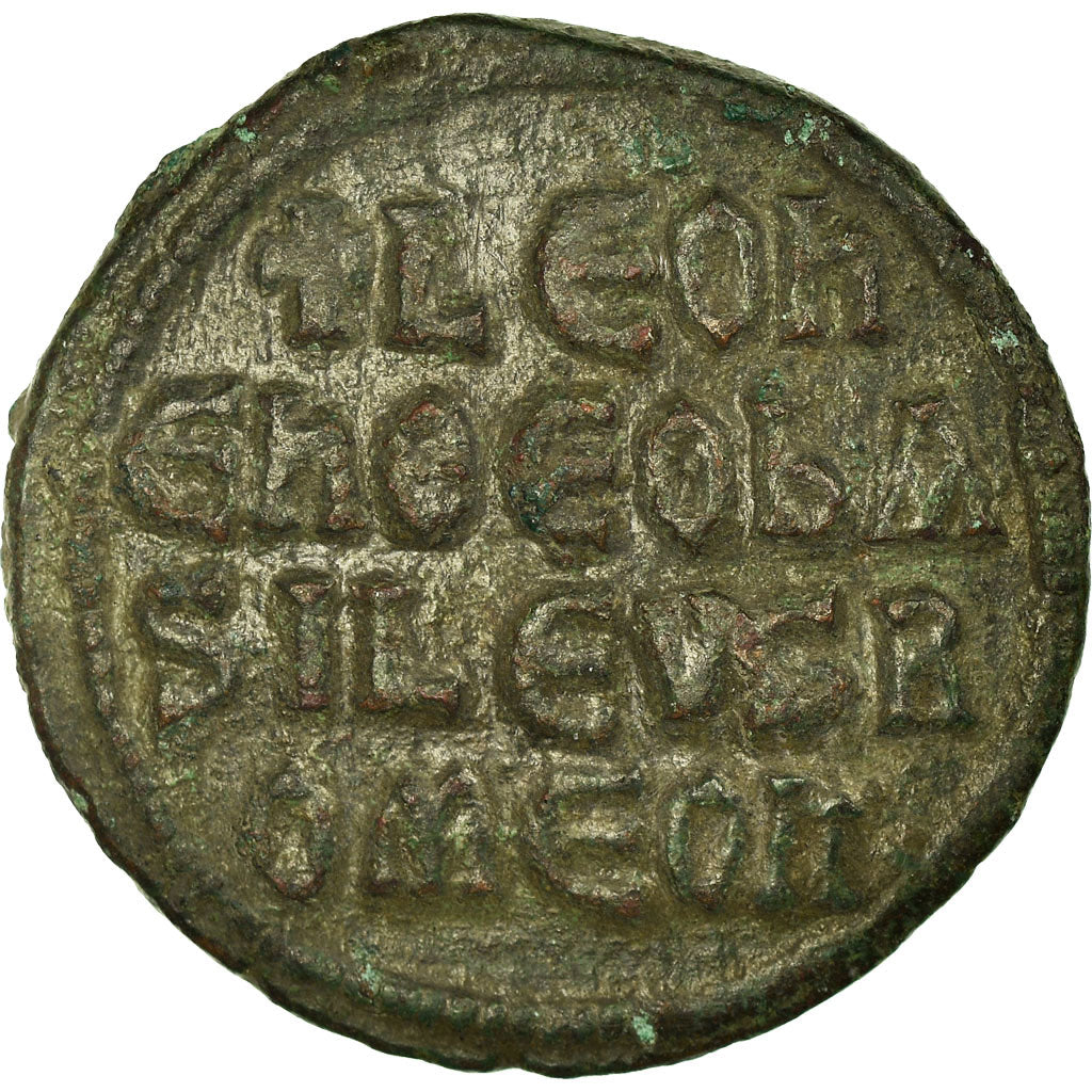 Moneda, Leo VI the Wise, Follis, 886-912, Constantinople, BC+, Cobre, Sear:1729