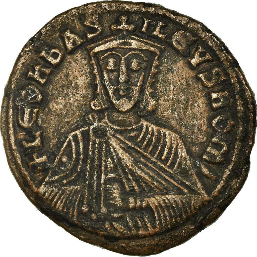 Coin, Leo VI the Wise, Follis, 886-912, Constantinople, EF(40-45), Copper