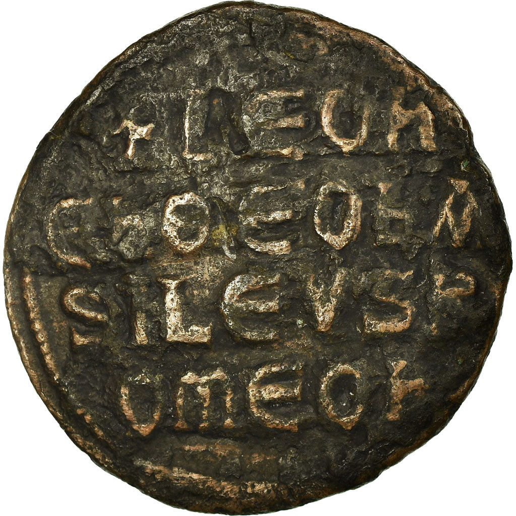 Coin, Leo VI the Wise, Follis, 886-912, Constantinople, EF(40-45), Copper