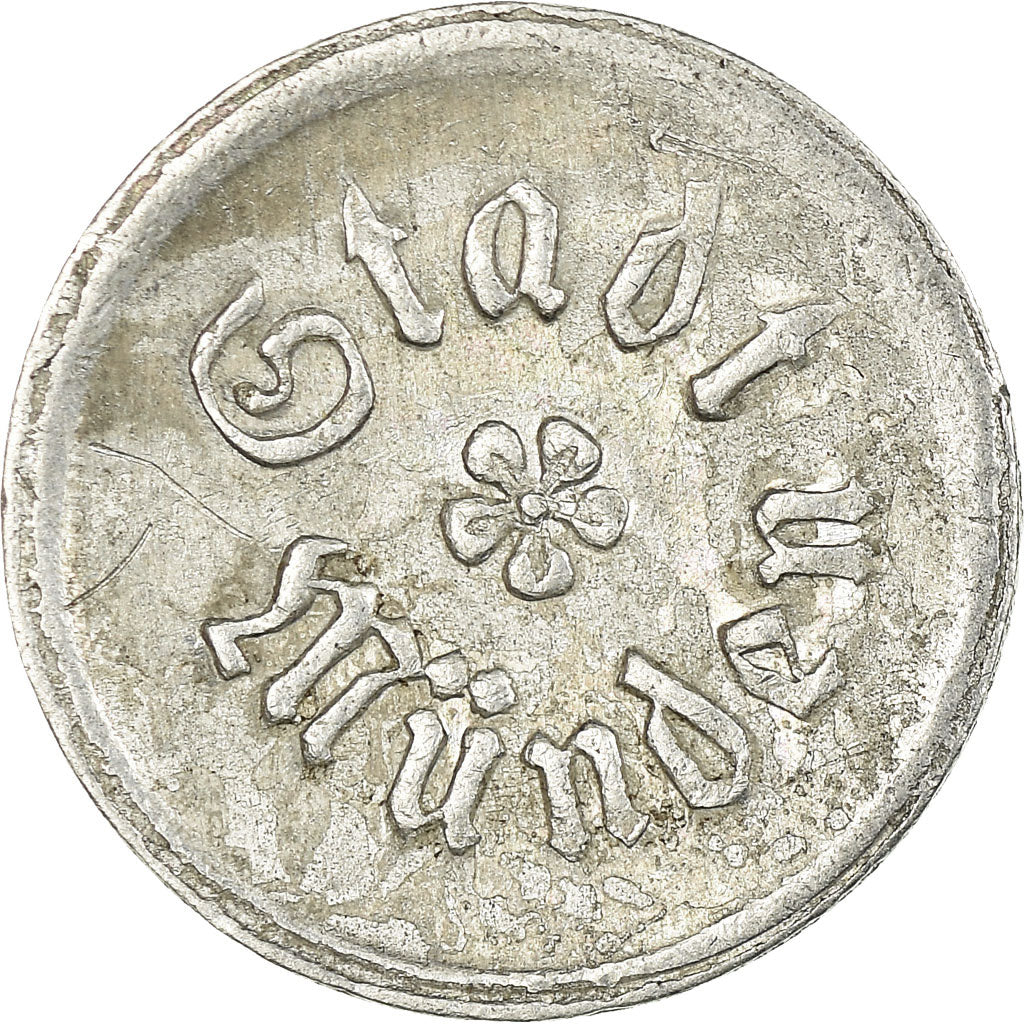 Coin, Germany, Stadt Münden, Wertmarke, Münden, 5 Pfennig, EF(40-45), Aluminum