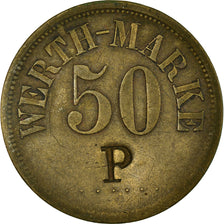 Coin, Germany, Werth-Marke, 50 Pfennig, EF(40-45), Brass