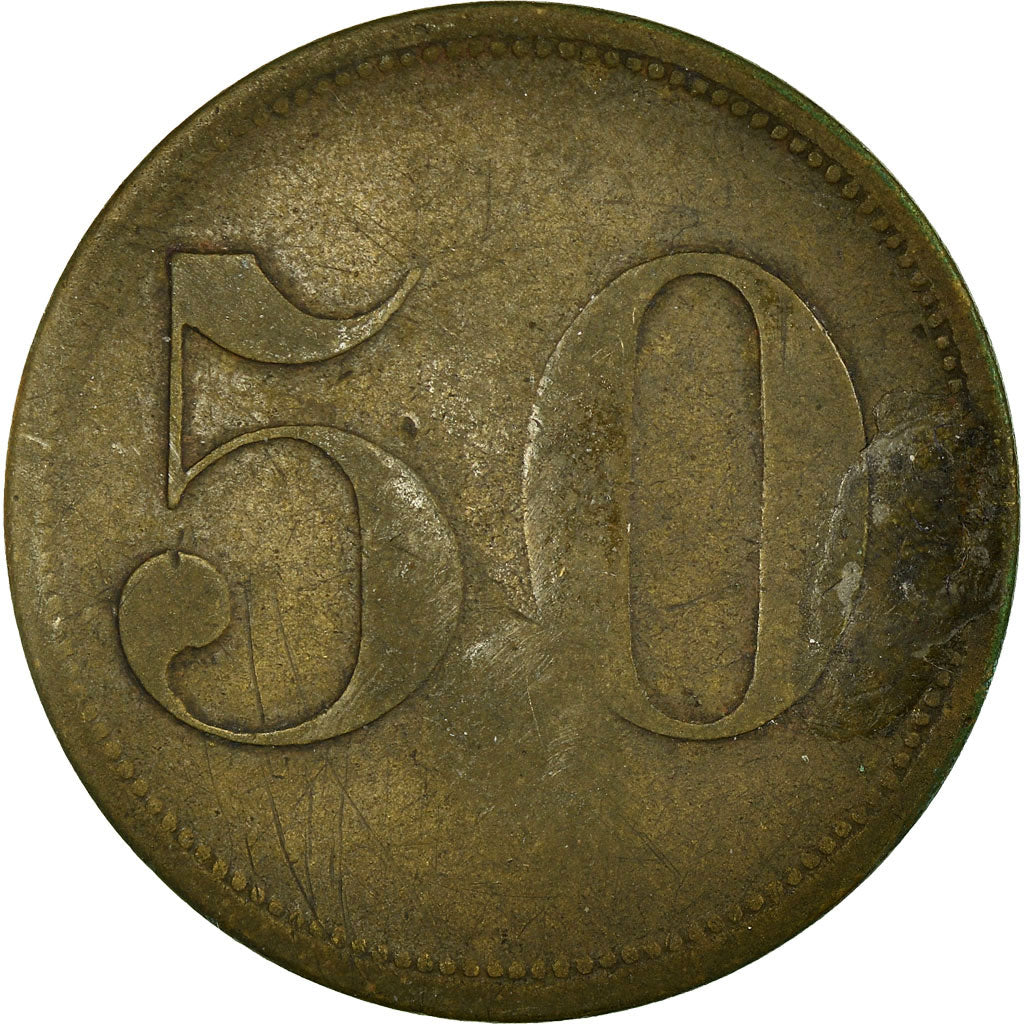 Coin, Germany, Werth-Marke, 50 Pfennig, EF(40-45), Brass