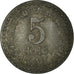 Moneta, Germania, Kriegsgefangenen-Lager, IX.A.K., 5 Pfennig, 1916, BB+, Zinco