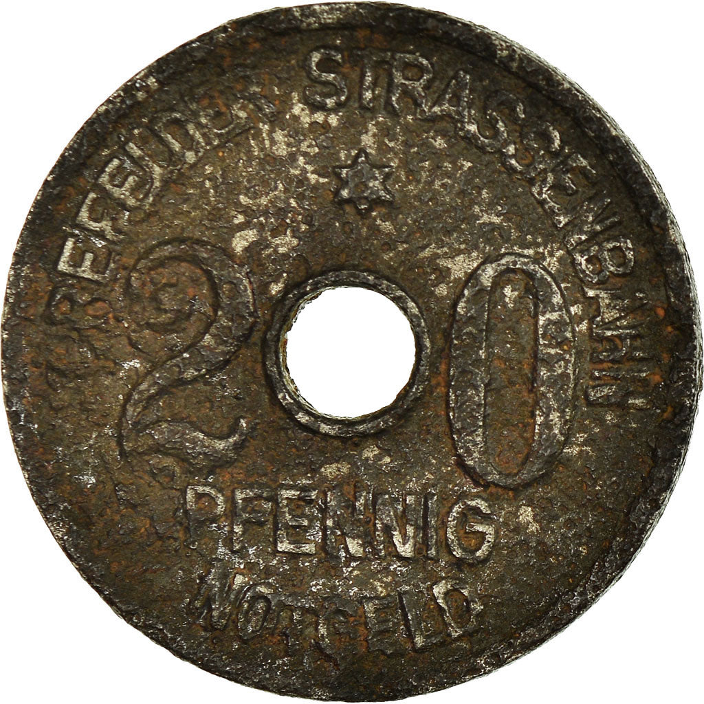 Münze, Deutschland, Crefelder Strassenbahn, Notgeld, 20 Pfennig, 1919, S+, Iron