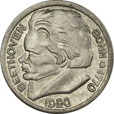 Coin, Germany, Beethoven, Bonn, 10 Pfennig, 1920, AU(55-58), Iron