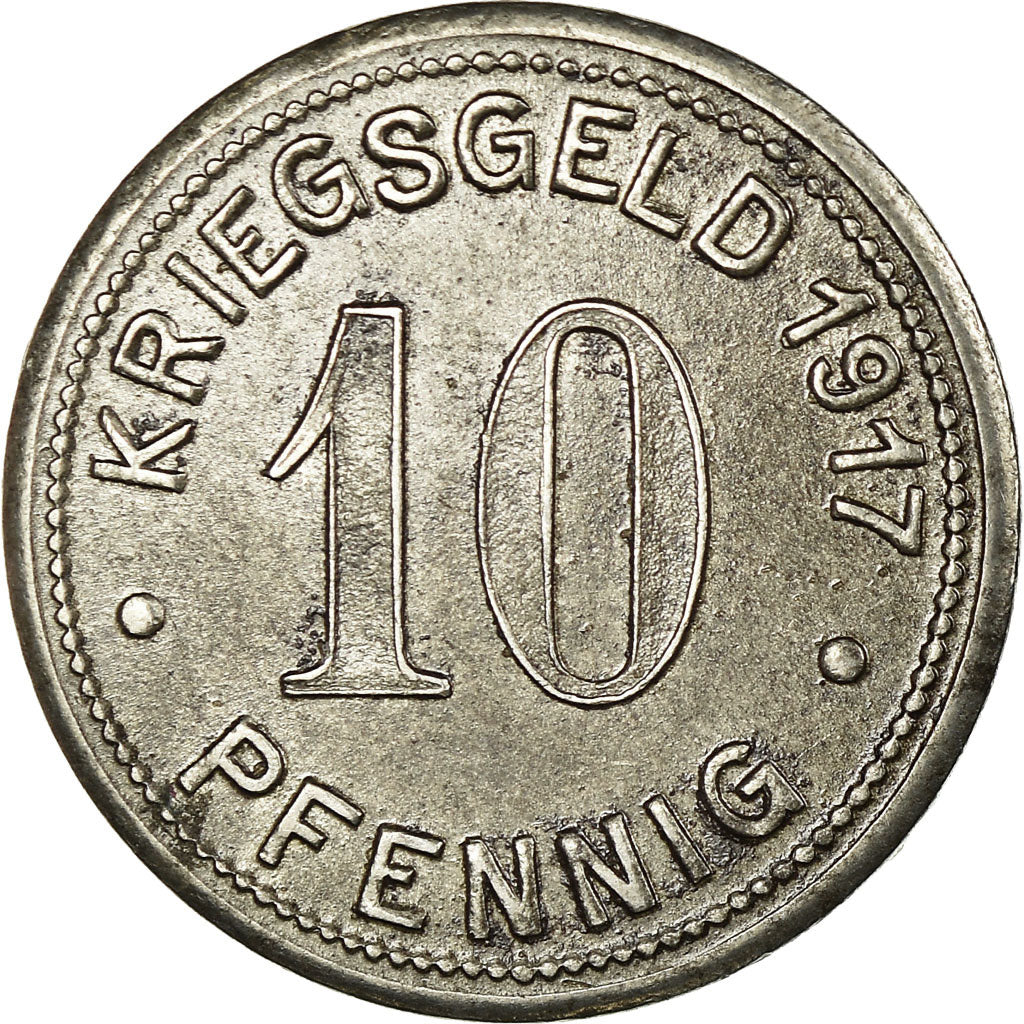 Coin, Germany, Gemeinde Bottrop, Kriegsgeld, Bottrop, 10 Pfennig, 1917