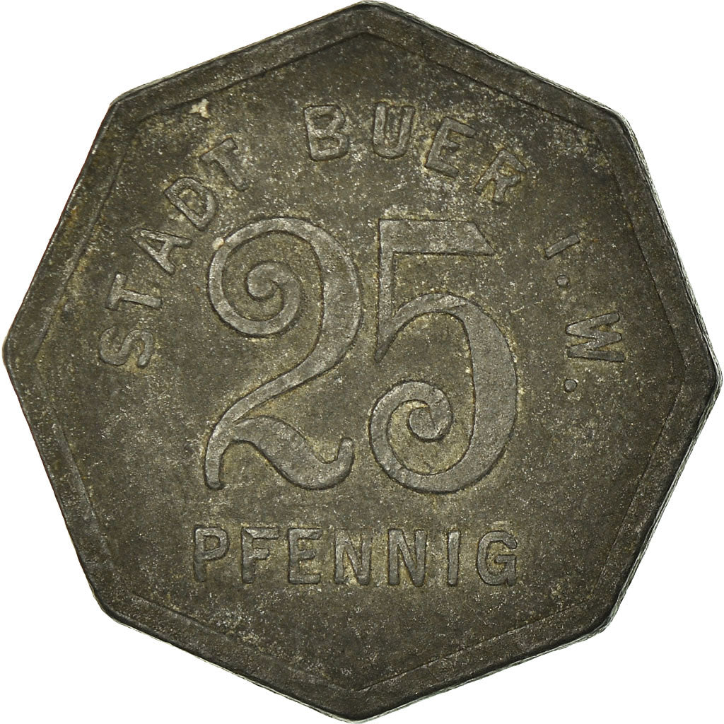 Munten, Duitsland, Notgeld der Stadt Buer I.W., Buer in Westfalen, 25 Pfennig