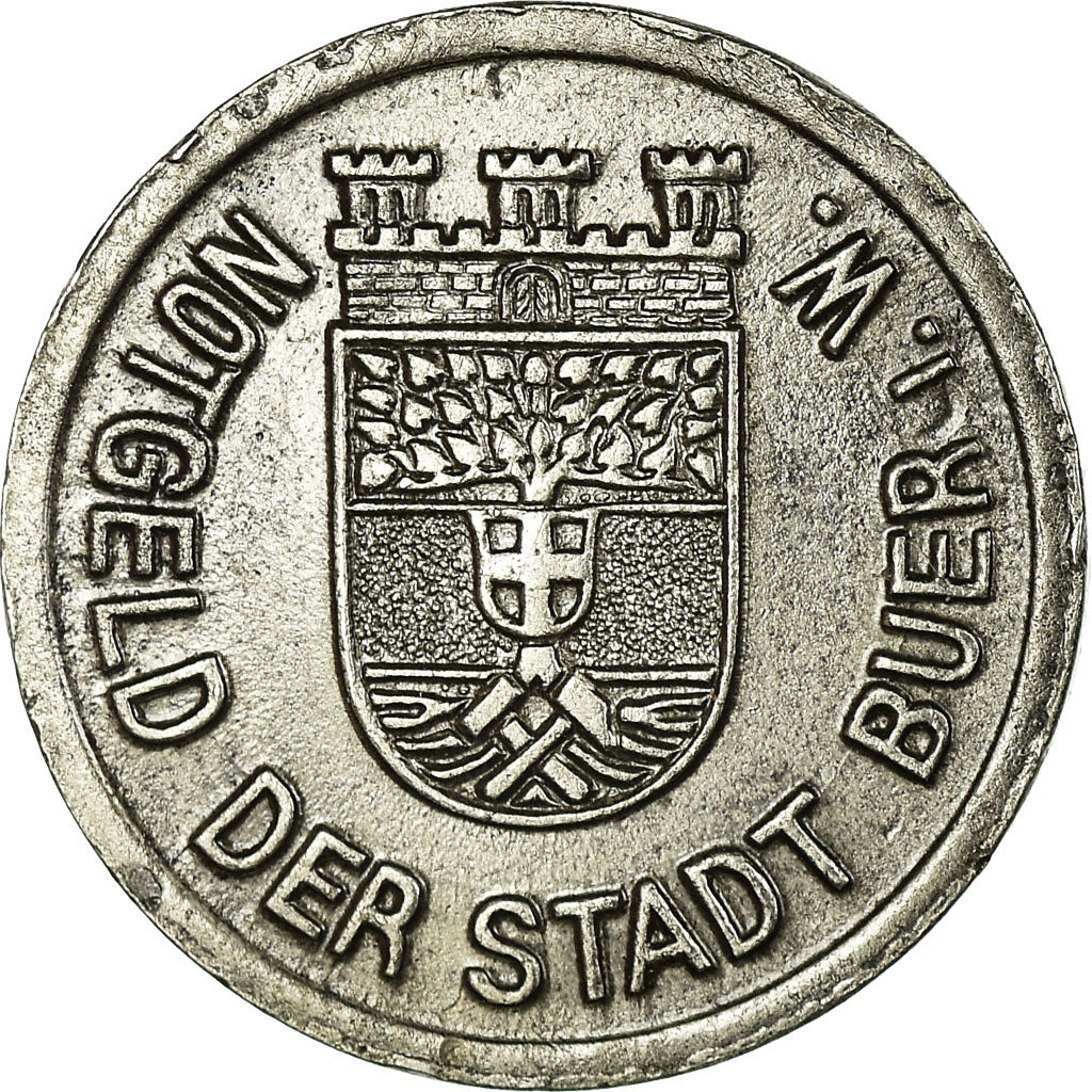 Moeda, Alemanha, Notgeld der Stadt Buer I.W., Buer in Westfalen, 10 Pfennig