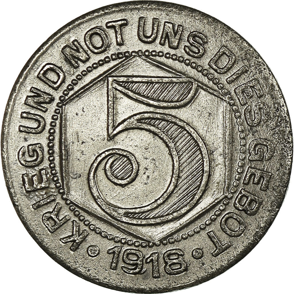Coin, Germany, Krieg und uns dies Gebot, Stadtgemeinde Calw, Calw, 5 Pfennig