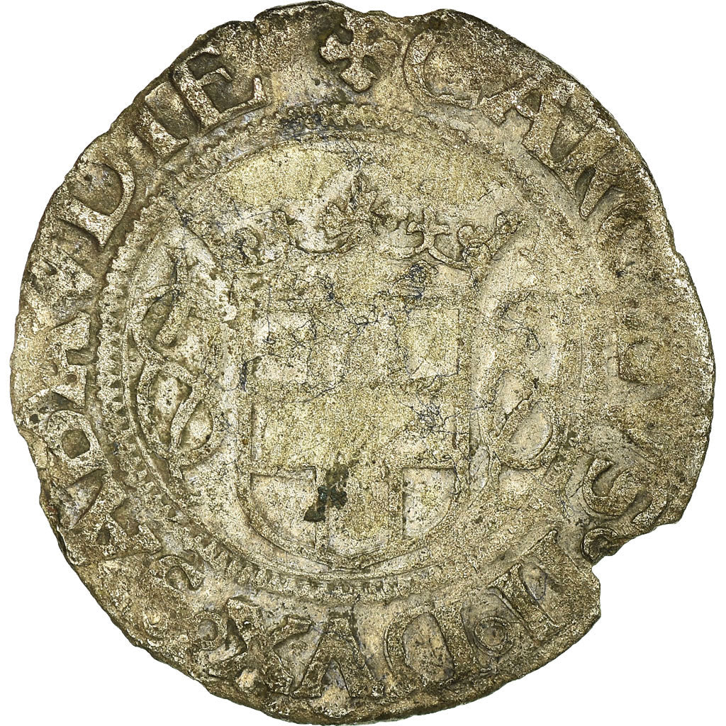 Munten, Frankrijk, Savoie, Charles II, Grosso, FR, Billon