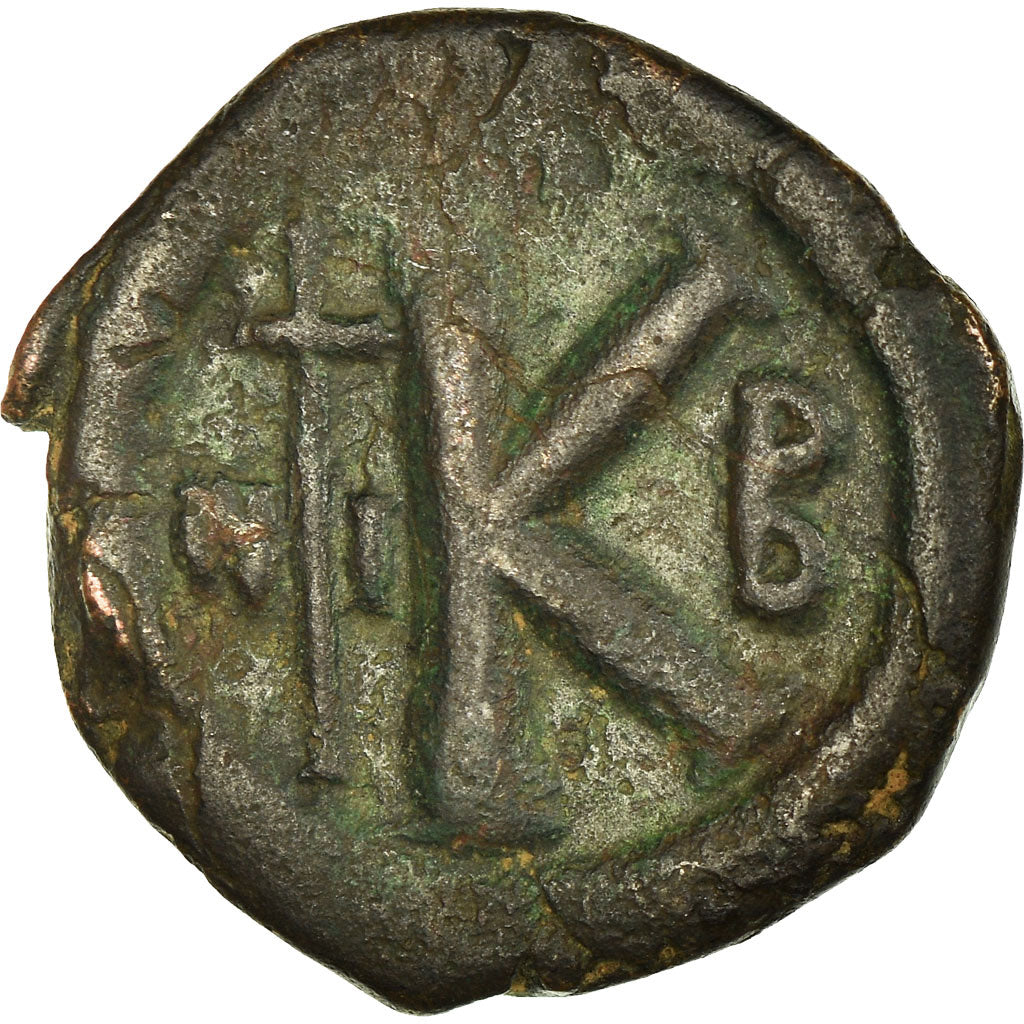 Monnaie, Justin I, Demi-Follis, 518-527, Nicomédie, TB, Cuivre, Sear:90
