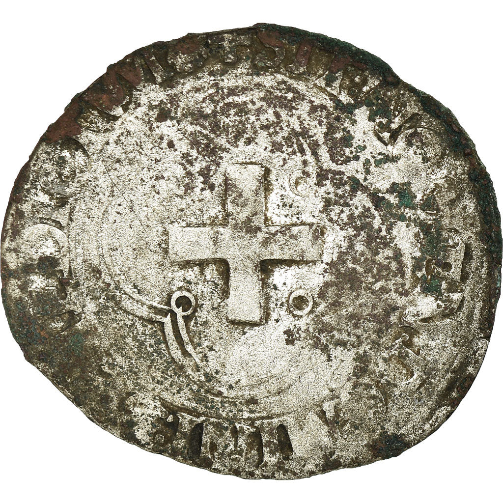 Monnaie, France, François Ier, Douzain à la croisette, Toulouse, TB, Billon