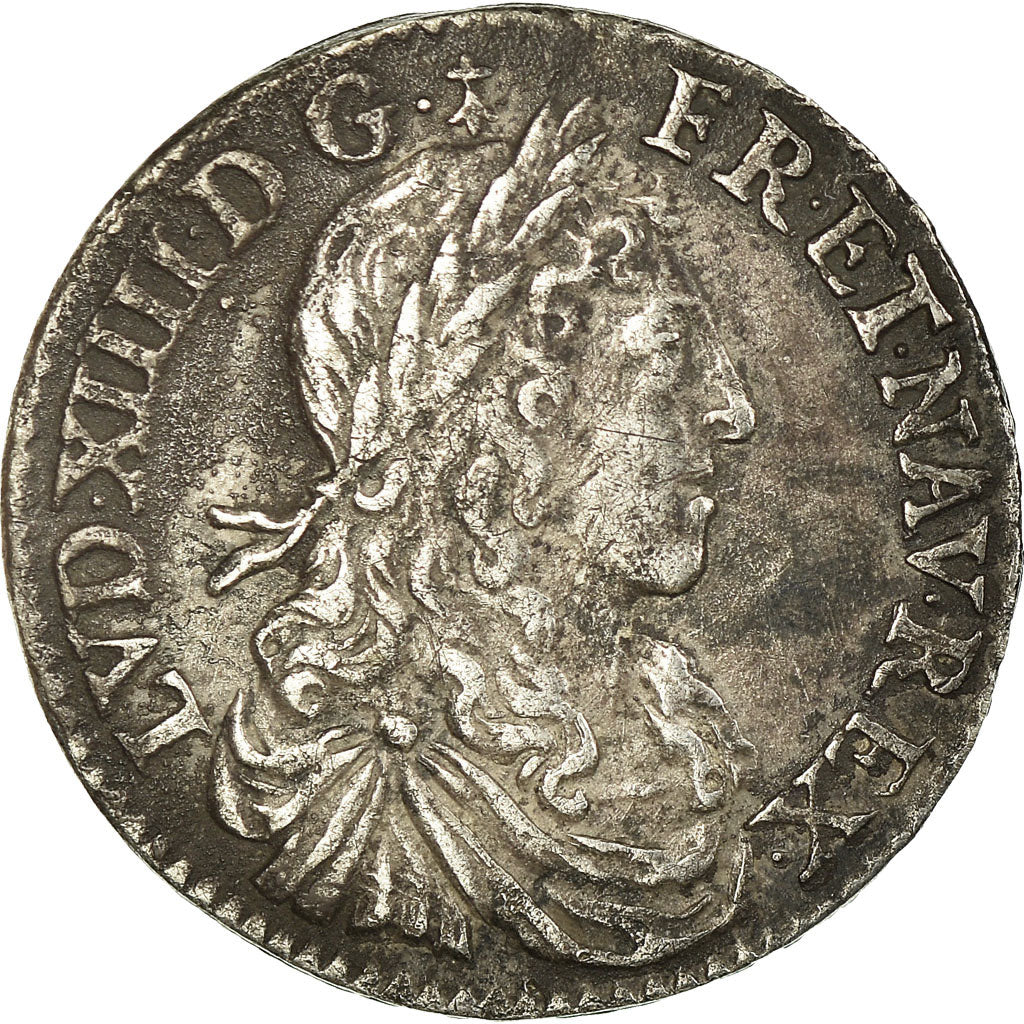 Münze, Frankreich, Louis XIV, 1/12 Écu au buste juvénile, 1660, Paris, SS