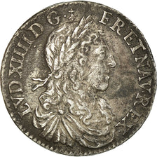 Münze, Frankreich, Louis XIV, 1/12 Écu au buste juvénile, 1660, Paris, SS