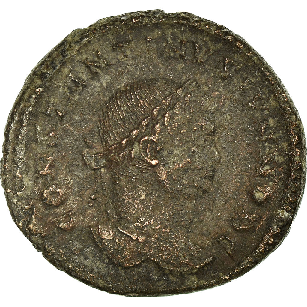 Monnaie, Constantin II, Follis, 323-324, Trèves, TB+, Bronze, RIC:441
