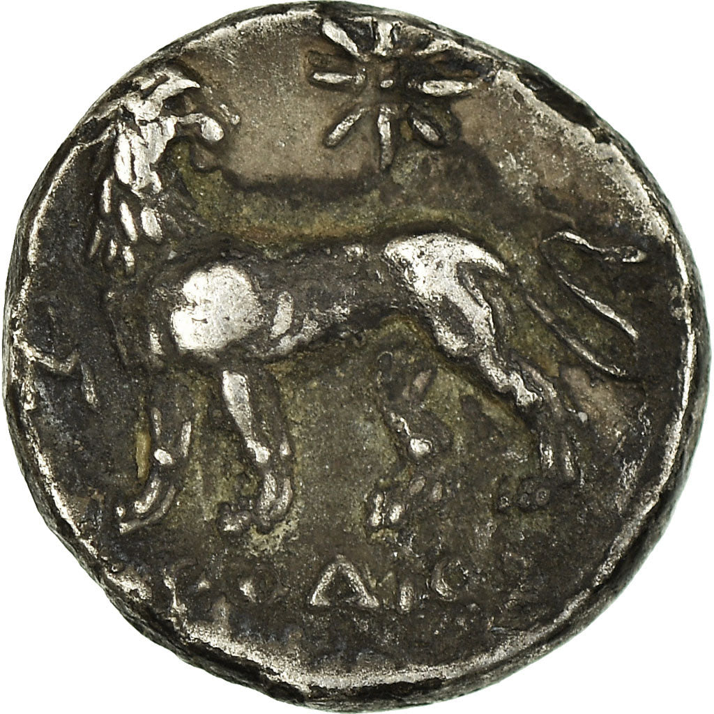 Coin, Ionia, Miletos, Hemidrachm, 340-325 BC, Miletos, EF(40-45), Silver