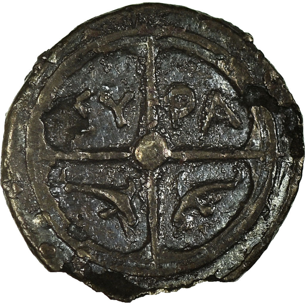 Coin, Sicily, Syracuse, Dionysos, Hemilitron, 405-400 BC, EF(40-45), Silver