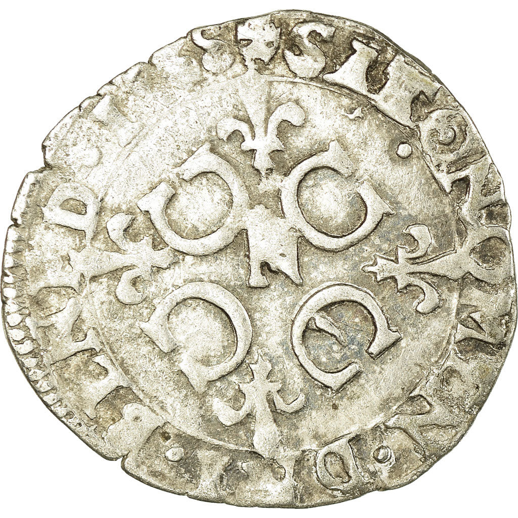 Monnaie, France, Charles IX, Sol Parisis, 1568, Montpellier, TB+, Argent
