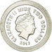 Coin, Niue, Elizabeth II, Athena Owl, 2 Dollars, 2017, 1 Oz, MS(63), Silver